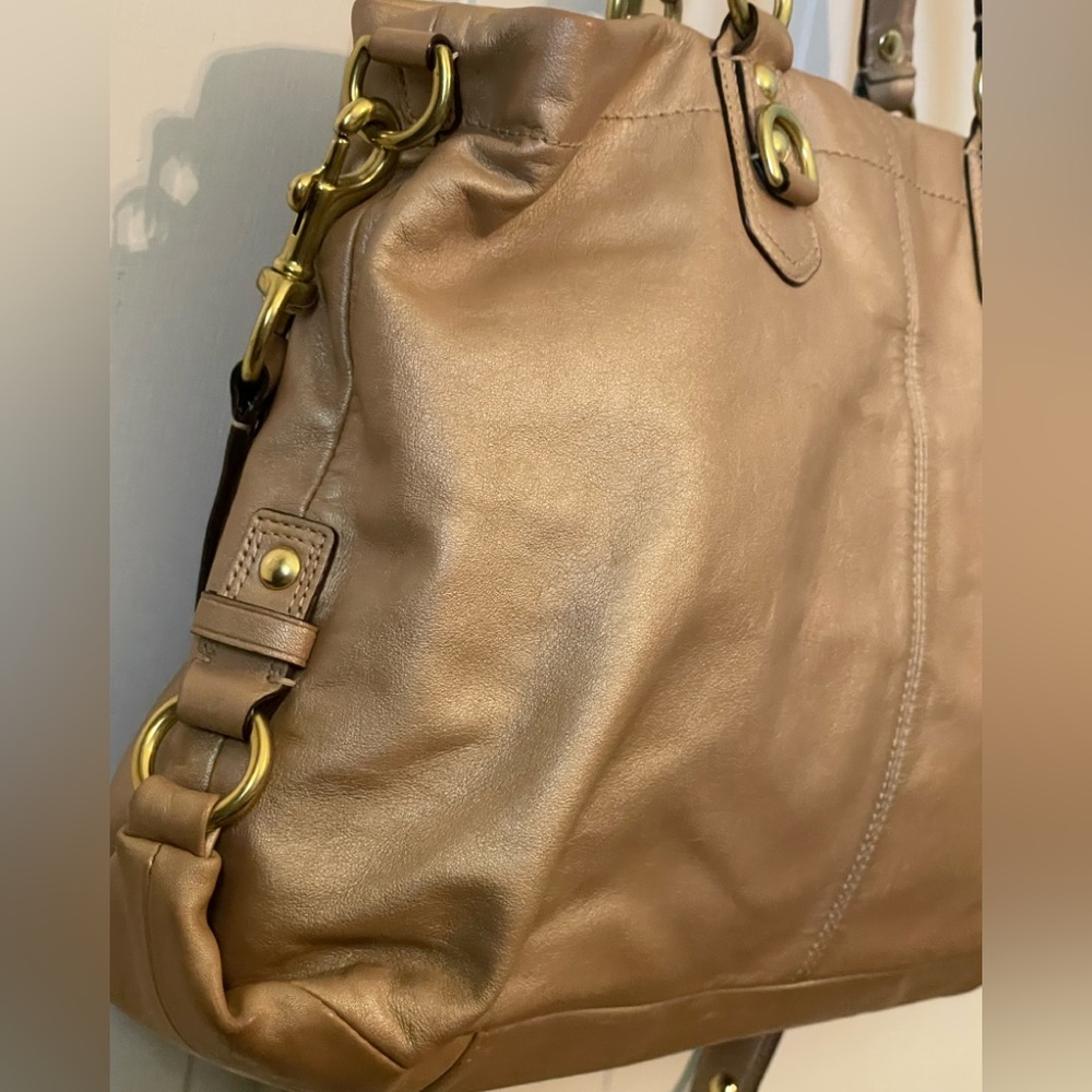 Coach Tan Leather Lexy Shoulder/Satchel Bag with Dust Bag - Picture 8 of 16
